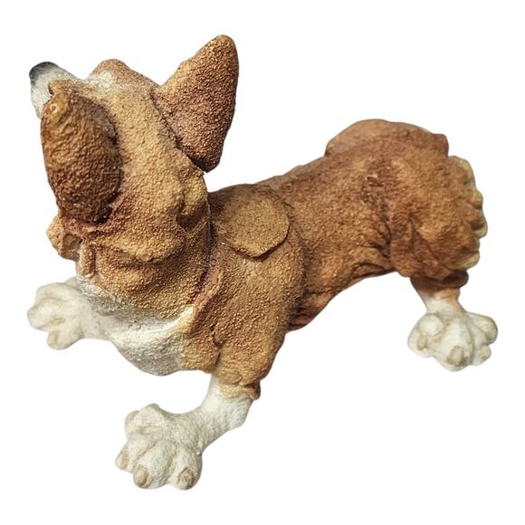 Vintage Resin Welsh Corgi Pembroke Dog Puppy Figurine - Picture 5 of 5